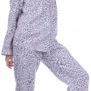 Victoria's Secret Snow Leopard Pajama Set Size Medium